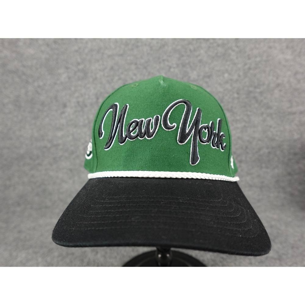 '47 Brand New York Jets Snapback Hat Mens OSFA Green Excellent Rope Detail Cap‎